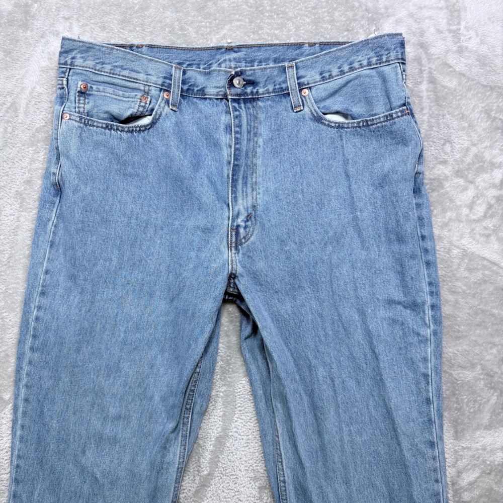 Levi's 550‎ Relaxed Fit Jeans Mens 40x30 Light Wash Blue Denim 100% Cotton
